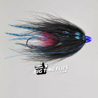 Hartwick's Cone Wiggler - Black/Blue - Tube Flies - Steelhead Fly Fishing