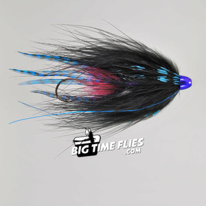 Hartwick's Cone Wiggler - Black/Blue - Tube Flies - Steelhead Fly Fishing