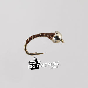 Tungsten Zebra Midge - Brown