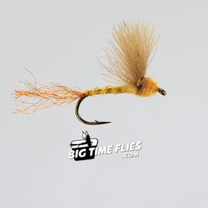 CDC Sparkle Dun - Sulphur - Mayfly Dry - Fly Fishing Flies