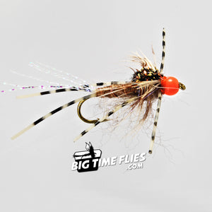 Agent Orange - Stonefly Nymph - Steelhead Trout Fly Fishing Flies