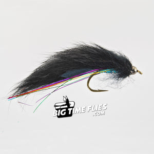 Aqua Flies Bead Head Electric Leech - Black - Fly Fishing Flies