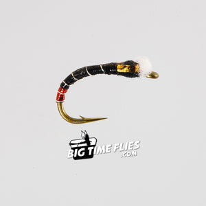 Buzzer - Black & Red - Chironomid Pupa - Fly Fishing Flies