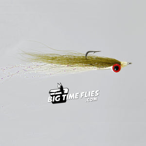 Clouser Minnow - Olive/White - Fly Fishing Flies