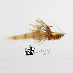 Colby's Mini Corona Toad - Tan - Redfish, Saltwater Fly Fishing Flies