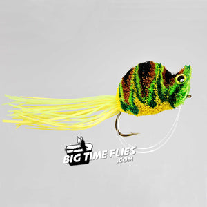 Dancing Frog - Deer Hair Bass Popper - Fly Fishing Flies
