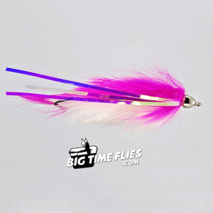 Dolly Llama - Pink/White - Silver Salmon Fly Fishing Flies