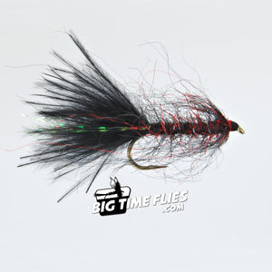 Drifters Crystal Leech - Black & Red - Leeches - Fly Fishing Flies