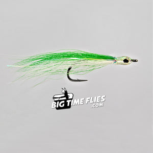 Flashy Lady - Chartreuse / White - Streamer - Fly Fishing Flies