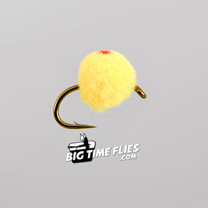 Globug - Oregon Cheese - GloBug - Pale Orange Peach - Single Salmon Egg - Fly Fishing Flies