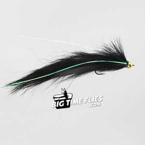 Gold Bead Bouface - Black - Leech - Fly Fishing Flies