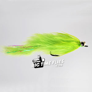 Hare Ball Leech - Chartreuse  - Salmon Steelhead Fly Fishing Flies