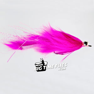Hare Ball Leech - Pink - Salmon Steelhead Fly Fishing Flies