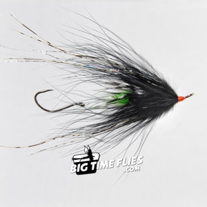 Hoh Bo Spey - Black and Chartreuse - Steelhead Fly Fishing Flies