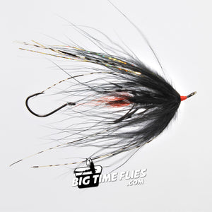 Hoh Bo Spey - Black and Orange - Steelhead Articulated Fly Fishing Flies