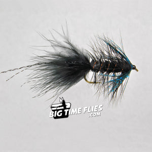 Ingersoll's Black 'n Blue S.T.S. Series Bugger - Steelhead Wooly Bugger - Fly Fishing Flies