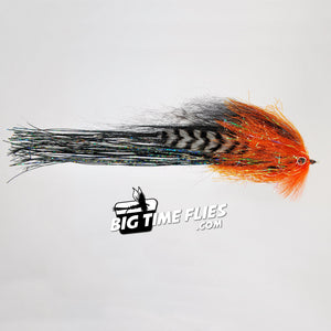 Jared's Outlaw - Orange/black - Musky Flies