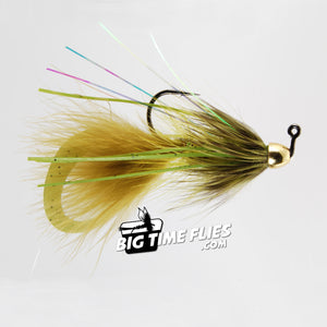 Jawbreaker - Olive - Bass Fly Fishing Flies