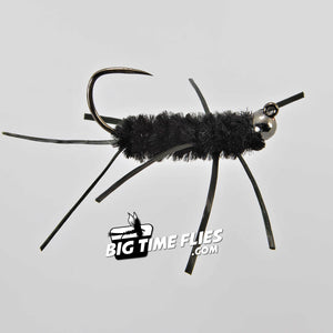 Jiggy Pat's Stone - Black - Fly Fishing Flies