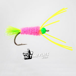 Johnson's Medusa - Pink & Chartreuse - Fly Fishing Flies