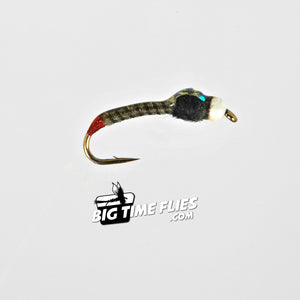 Jumbo Juju Chironomid - Olive - Pupa - Stillwater Lake Fly Fishing Flies