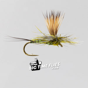 Keller's Rocky Mountain Mint - Olive - Trout Fly Fishing Flies Mayflies BWO Dry Flies