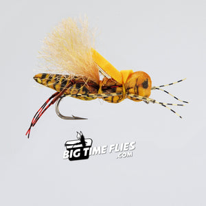 KK's Henneberry Hopper - Yellow - Grasshopper Terrestrials - Fly Fishing Flies