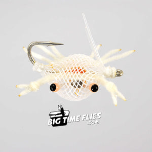 Micro Flexo - White - Bonefish Permit Trigger - Fly Fishing Flies