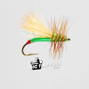 Garcia's Mini Hot - Hot Green - Trout Fly Fishing Dry Flies Mayflies