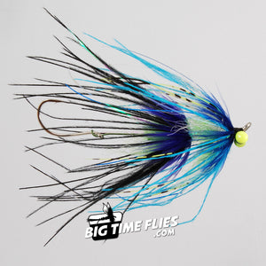 Mini Intruder - Blue/Purple - Salmon Steelhead Fly Fishing Flies Intruder