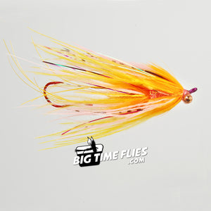 Mini Intruder Hot Pink/Orange  - Salmon Steelhead Fly Fishing Flies Intruder