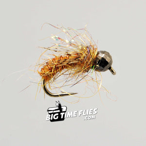 Morrish Super Pupa - Tungsten - Amber - Caddis Larva and Pupa Fly Fishing Flies
