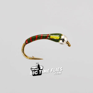 Nugget - Olive - Chironomid Midge Pupa - Fly Fishing Flies
