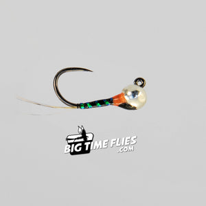Pearl and Orange Jig - Euro Nymph - European Nymphing - Fly Fishing Flies