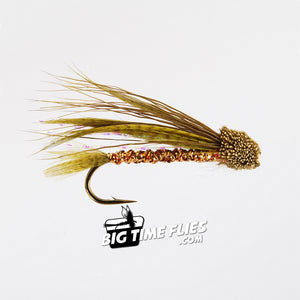 Rolled Muddler Minnow - Olive - Sea-Run Cutthroat Fly Fishing Flies