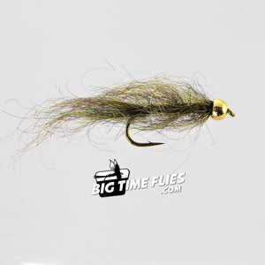 Simi-Seal Leech - Peacock - Dark Olive - Stillwater Lake Fly Fishing Flies