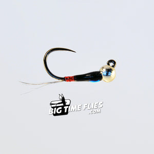 Spanish Bullet - French - Black Red Butt - Euro Nymph - Fly Fishing Flies