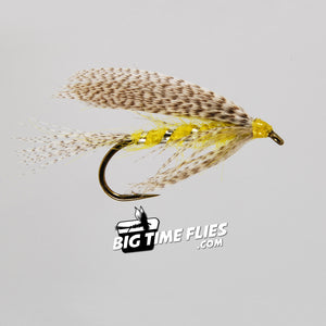 Knudsen Spider Yellow - Trout Fly Fishing Flies Streamers