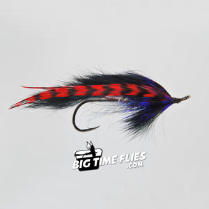 The Llama - Black & Purple - Articulated Steelhead Fly Fishing Flies