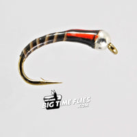Traffic Light Black Nugget - Chironomid Midge Pupa - Fly Fishing Flies