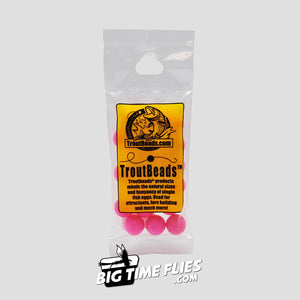 Trout Beads - 12mm - Plastic Salmon Egg Steelhead Beads - Fly Fishing Flies