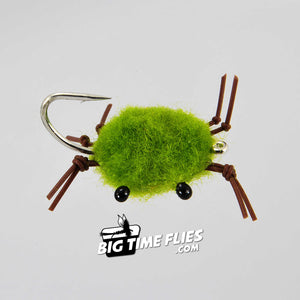 Tungsten Bauer Crab - Olive - Permit Bonefish - Fly Fishing Flies
