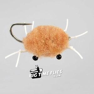 Tungsten Bauer Crab - Tan - Permit Bonefish - Fly Fishing Flies