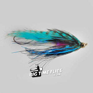 Hartwick's Tungsten Cyclops Leech - Blue - Steelhead Articulated Fly Fishing Flies