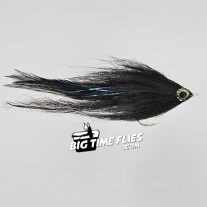 Black Brushy - Saltwater Fly Fishing Flies - Giant Trevally GT
