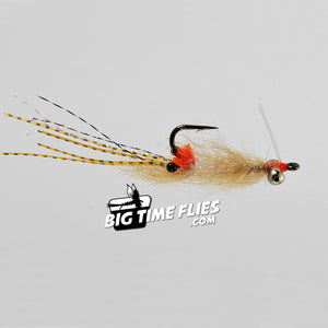 Enrico Puglisi EP Spawning Shrimp - Tan - Bead Chain Eyes - Bonefish Fly Fishing Flies