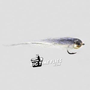 Fry Me A River - Gray - Salmon Smolt - Saltwater Baitfish Fly Fishing Flies