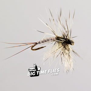 Galloup Bent Cripple - Gray - Callibaetis Mayfly Dry Fly Fishing Flies