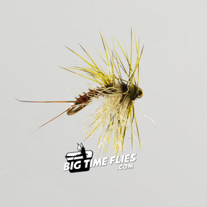 Kelly Galloup's Bent Cripple - Olive - BWO Blue Wing Olive - Mayfly Dry Fly Fishing Flies
