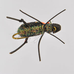 RIO Ground Beetle - Foam Terrestrial Dry Fly Fishing Flies